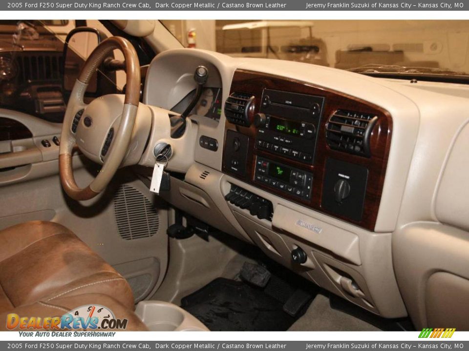 2005 Ford F250 Super Duty King Ranch Crew Cab Dark Copper Metallic / Castano Brown Leather Photo #7