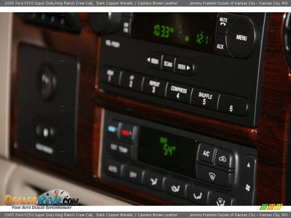 2005 Ford F250 Super Duty King Ranch Crew Cab Dark Copper Metallic / Castano Brown Leather Photo #9