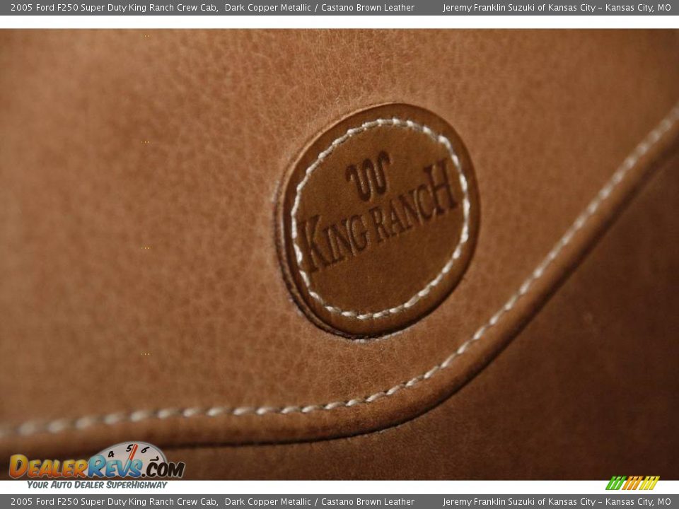 2005 Ford F250 Super Duty King Ranch Crew Cab Dark Copper Metallic / Castano Brown Leather Photo #10
