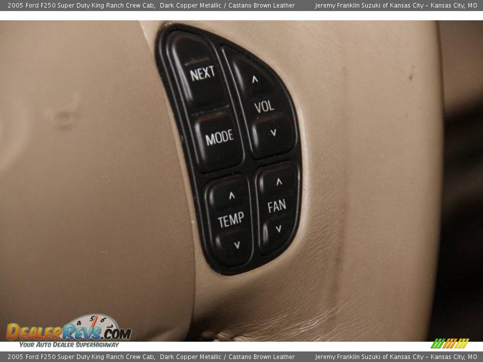 2005 Ford F250 Super Duty King Ranch Crew Cab Dark Copper Metallic / Castano Brown Leather Photo #16