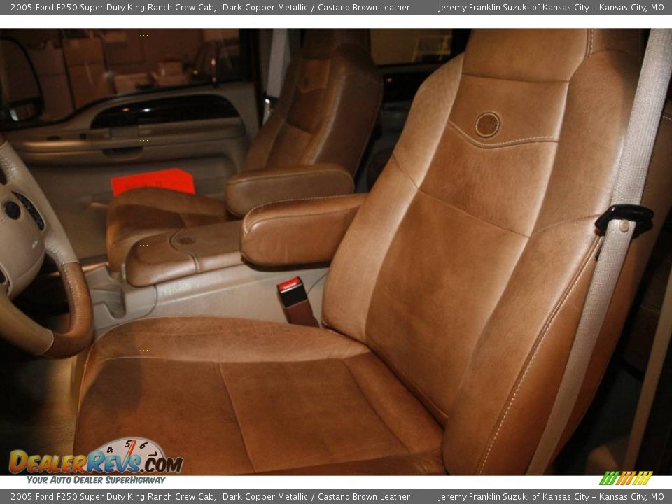 2005 Ford F250 Super Duty King Ranch Crew Cab Dark Copper Metallic / Castano Brown Leather Photo #19