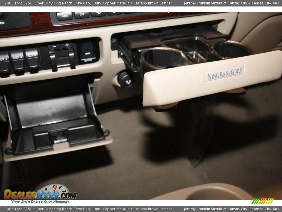2005 Ford F250 Super Duty King Ranch Crew Cab Dark Copper Metallic / Castano Brown Leather Photo #22