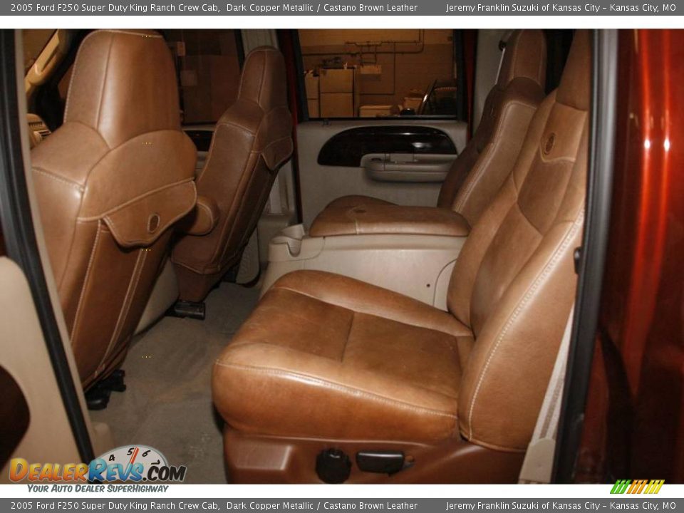 2005 Ford F250 Super Duty King Ranch Crew Cab Dark Copper Metallic / Castano Brown Leather Photo #24