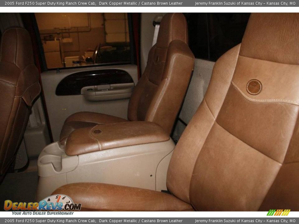 2005 Ford F250 Super Duty King Ranch Crew Cab Dark Copper Metallic / Castano Brown Leather Photo #25