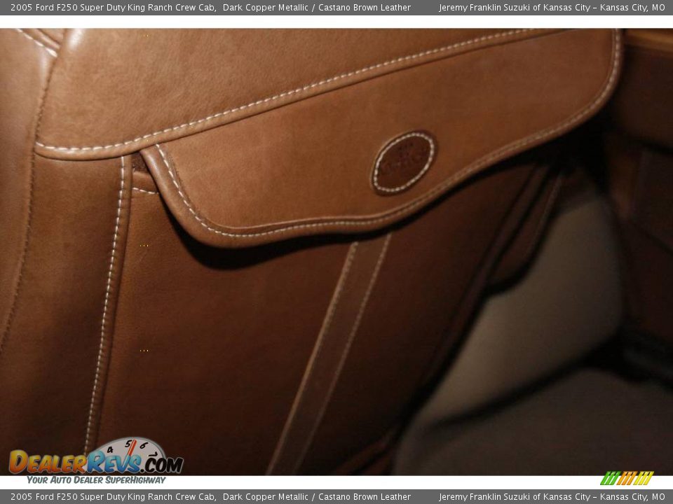 2005 Ford F250 Super Duty King Ranch Crew Cab Dark Copper Metallic / Castano Brown Leather Photo #26