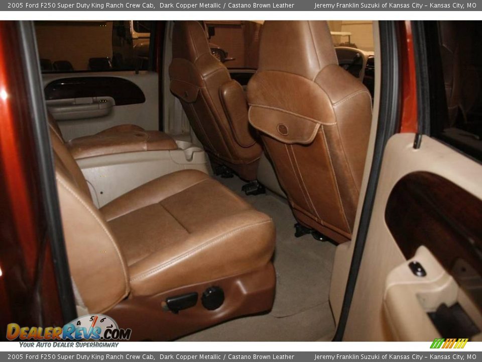 2005 Ford F250 Super Duty King Ranch Crew Cab Dark Copper Metallic / Castano Brown Leather Photo #31