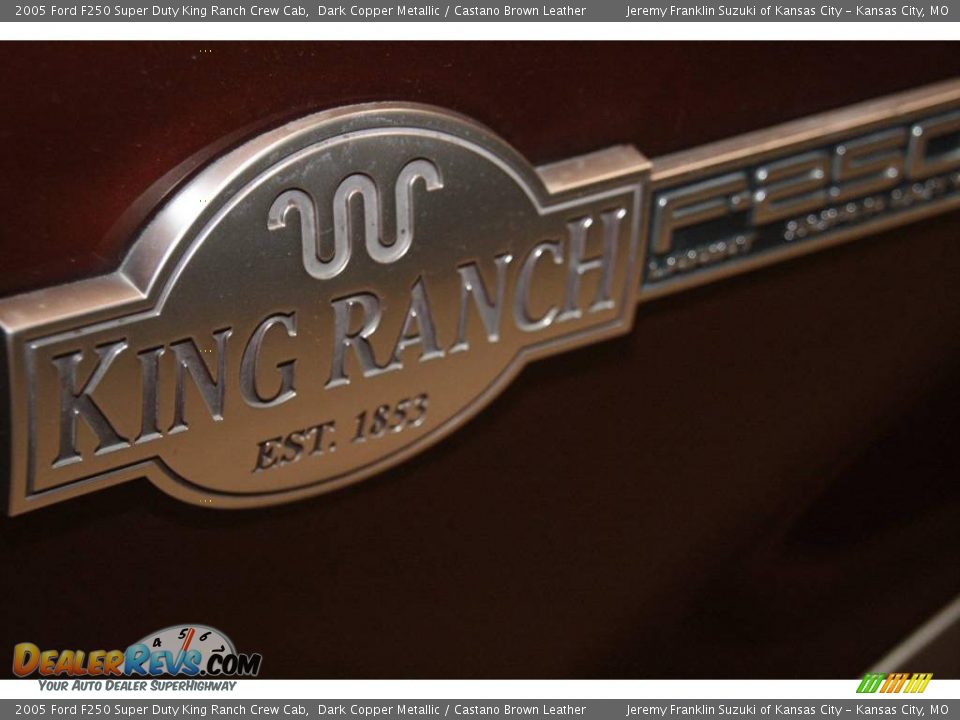 2005 Ford F250 Super Duty King Ranch Crew Cab Dark Copper Metallic / Castano Brown Leather Photo #33