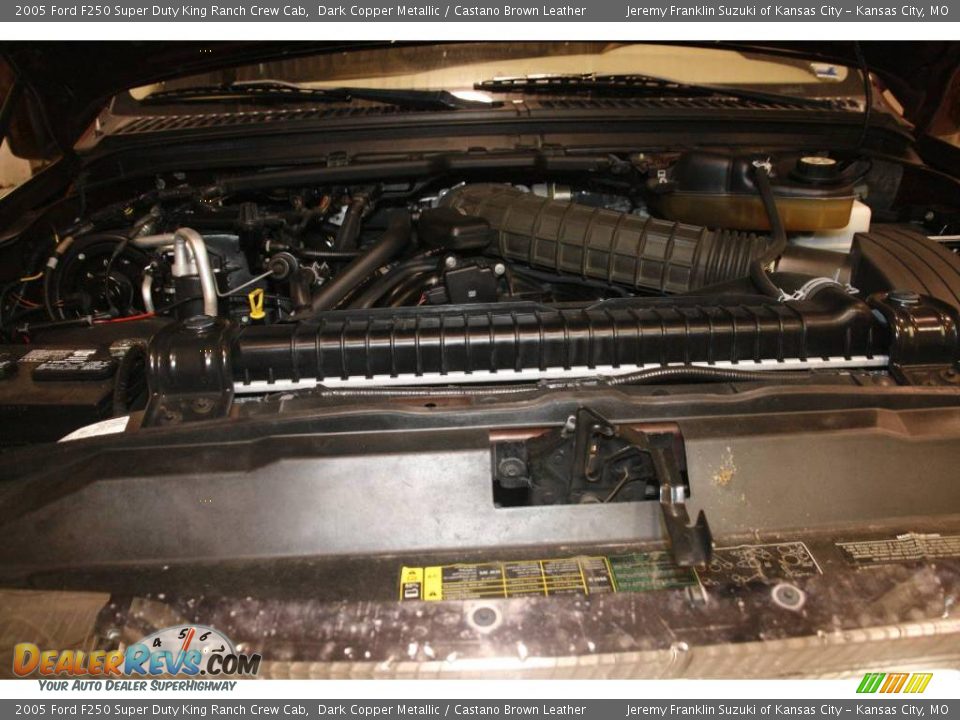 2005 Ford F250 Super Duty King Ranch Crew Cab Dark Copper Metallic / Castano Brown Leather Photo #34