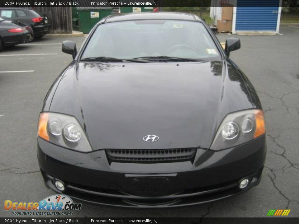 2004 Hyundai Tiburon Jet Black / Black Photo #1