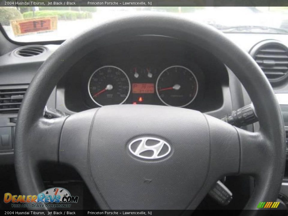 2004 Hyundai Tiburon Jet Black / Black Photo #21