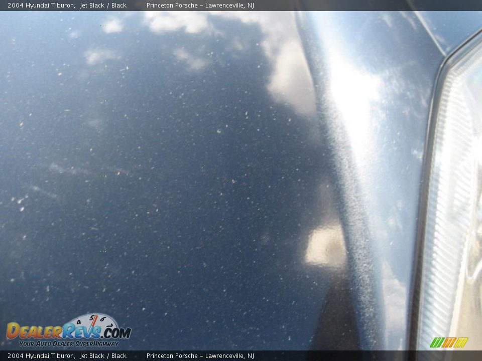 2004 Hyundai Tiburon Jet Black / Black Photo #33