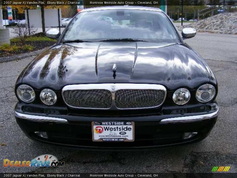 2007 Jaguar XJ Vanden Plas Ebony Black / Charcoal Photo #8