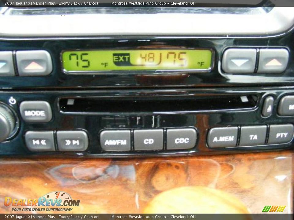 2007 Jaguar XJ Vanden Plas Ebony Black / Charcoal Photo #22