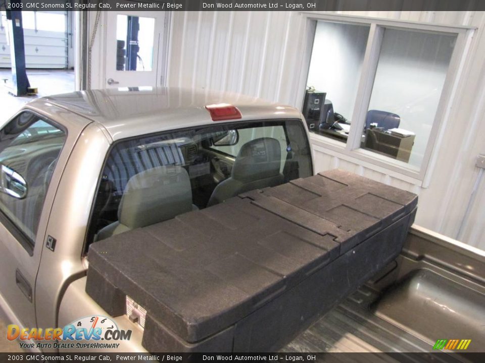 2003 GMC Sonoma SL Regular Cab Pewter Metallic / Beige Photo #5