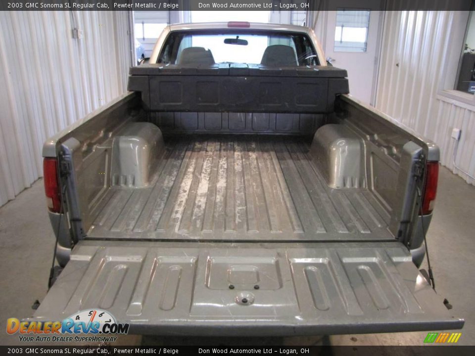 2003 GMC Sonoma SL Regular Cab Pewter Metallic / Beige Photo #7
