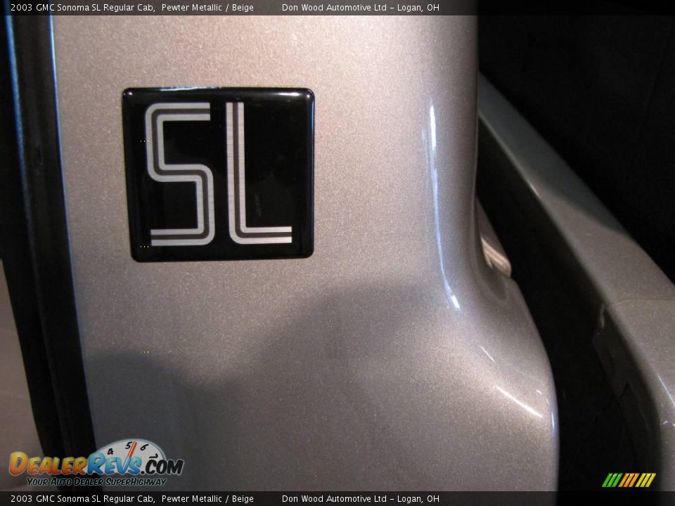 2003 GMC Sonoma SL Regular Cab Pewter Metallic / Beige Photo #8