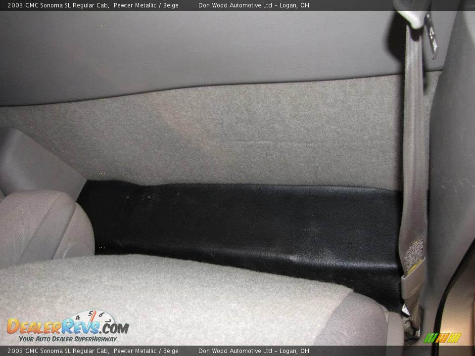 2003 GMC Sonoma SL Regular Cab Pewter Metallic / Beige Photo #16