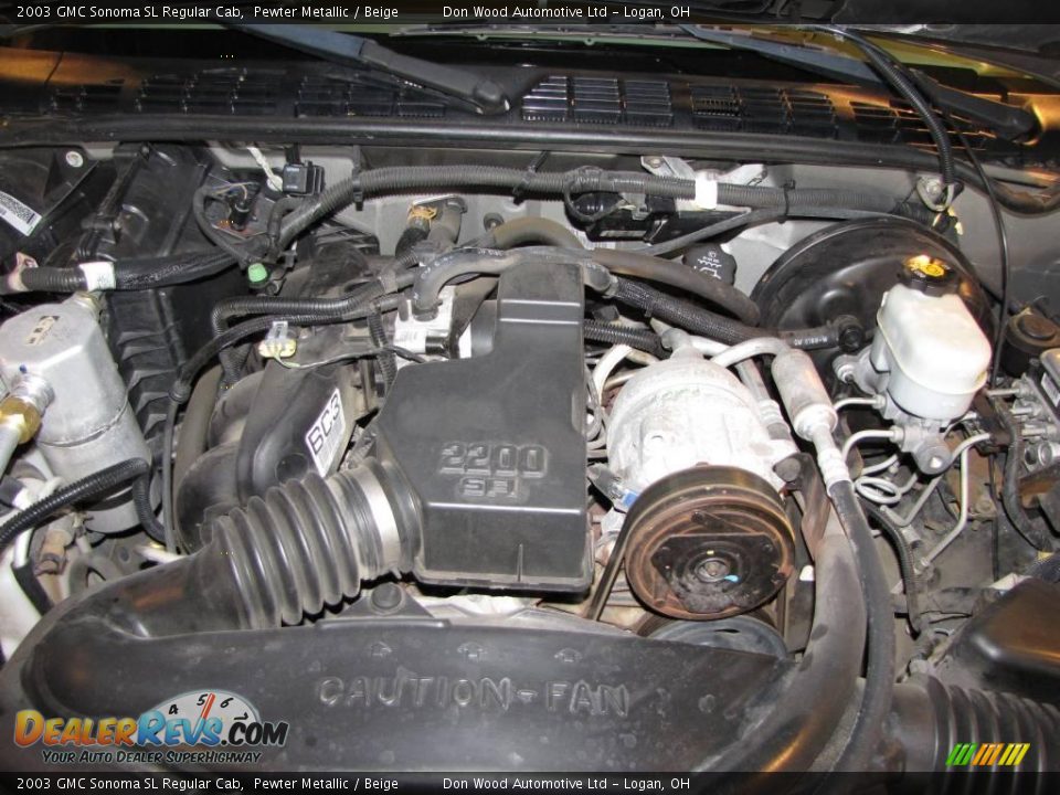 2003 GMC Sonoma SL Regular Cab Pewter Metallic / Beige Photo #19