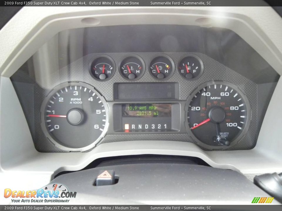 2009 Ford F350 Super Duty XLT Crew Cab 4x4 Oxford White / Medium Stone Photo #20
