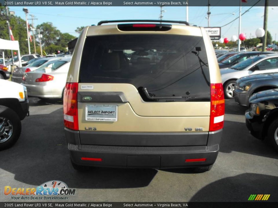 2005 Land Rover LR3 V8 SE Maya Gold Metallic / Alpaca Beige Photo #4