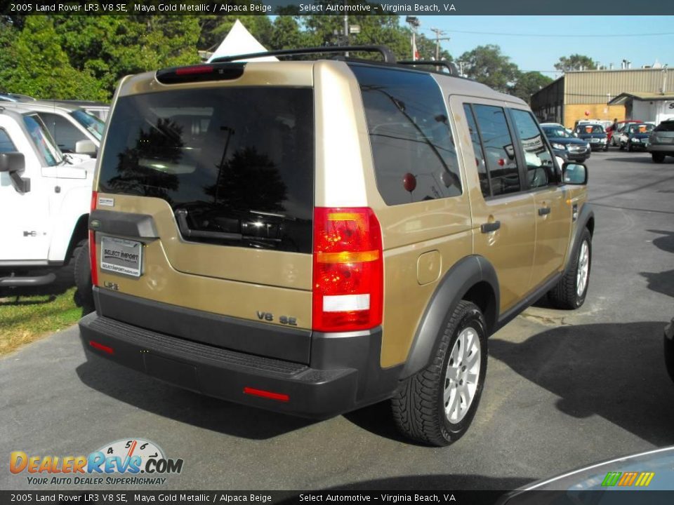 2005 Land Rover LR3 V8 SE Maya Gold Metallic / Alpaca Beige Photo #6