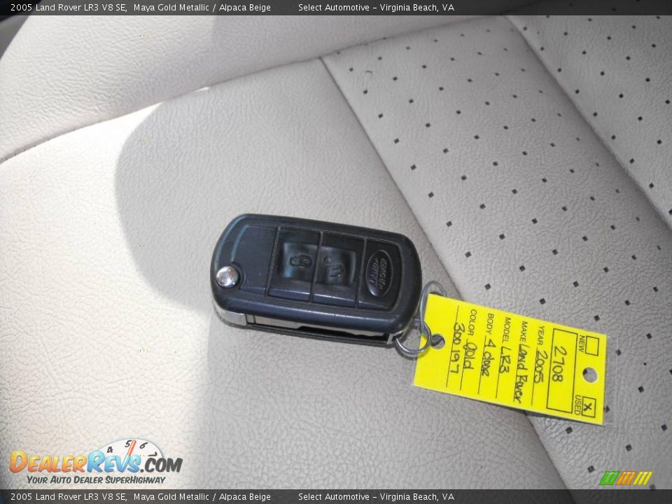 2005 Land Rover LR3 V8 SE Maya Gold Metallic / Alpaca Beige Photo #22