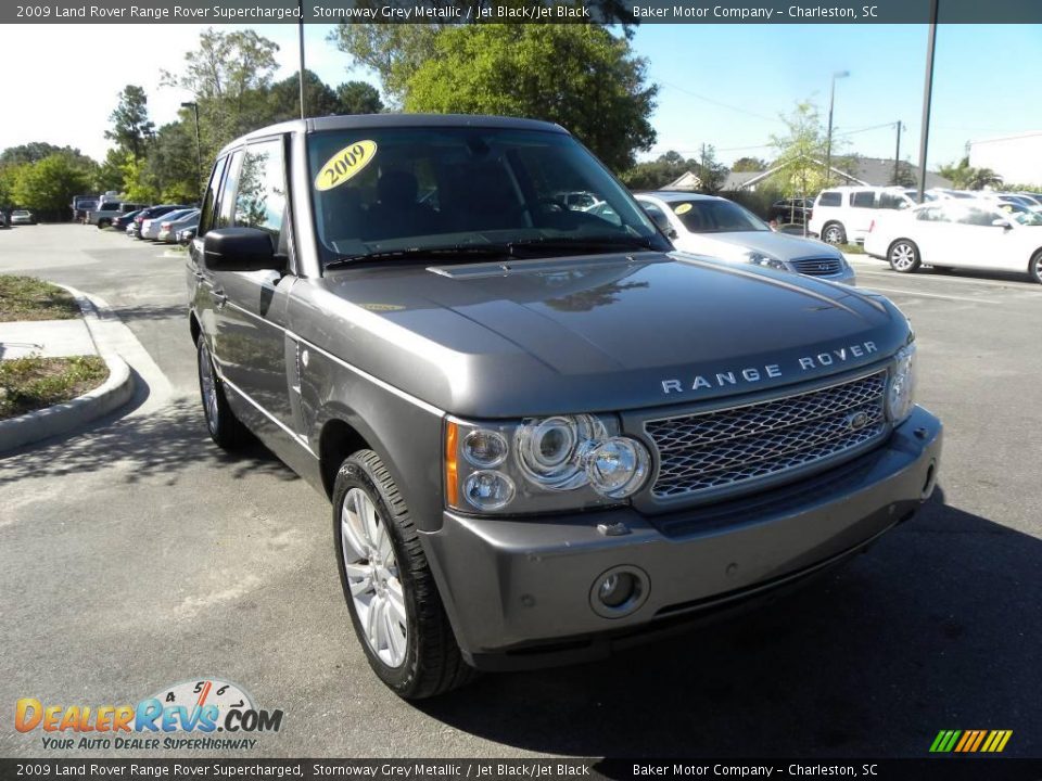 2009 Land Rover Range Rover Supercharged Stornoway Grey Metallic / Jet Black/Jet Black Photo #1