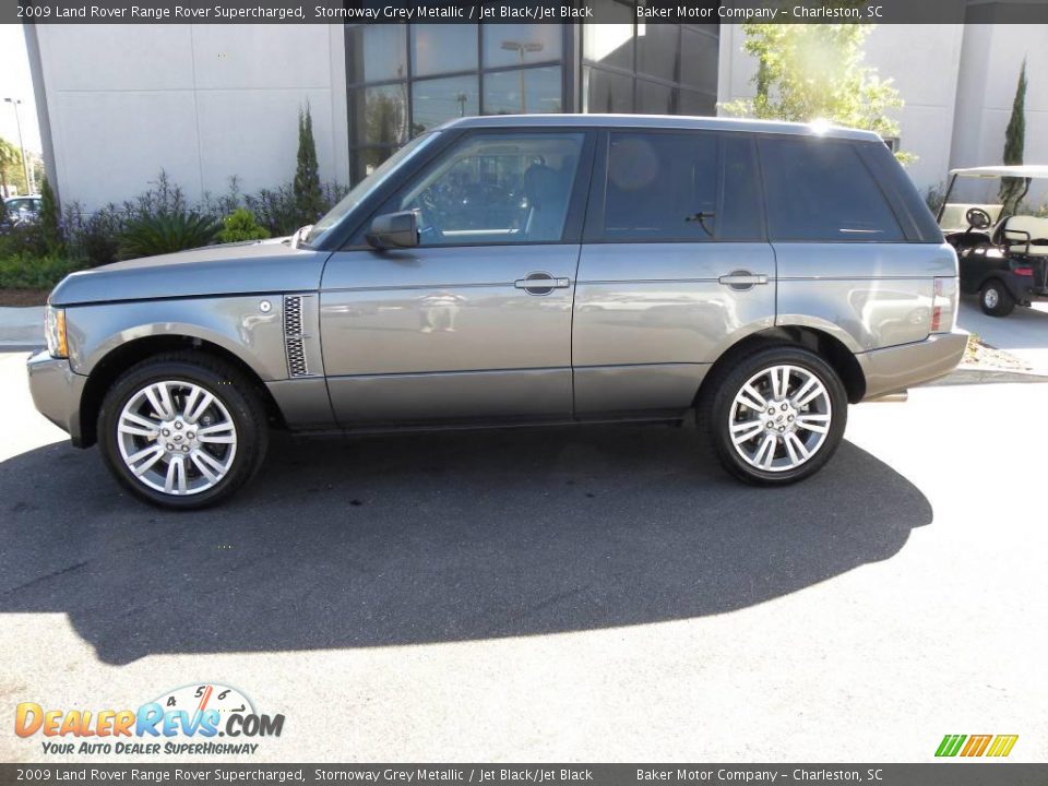 2009 Land Rover Range Rover Supercharged Stornoway Grey Metallic / Jet Black/Jet Black Photo #2