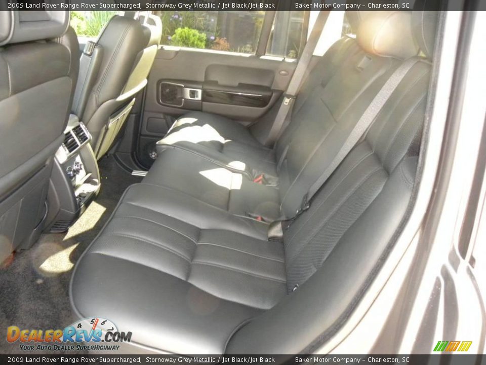 2009 Land Rover Range Rover Supercharged Stornoway Grey Metallic / Jet Black/Jet Black Photo #10