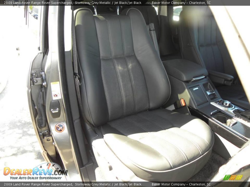 2009 Land Rover Range Rover Supercharged Stornoway Grey Metallic / Jet Black/Jet Black Photo #12