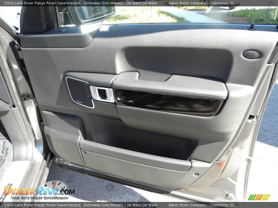 2009 Land Rover Range Rover Supercharged Stornoway Grey Metallic / Jet Black/Jet Black Photo #13