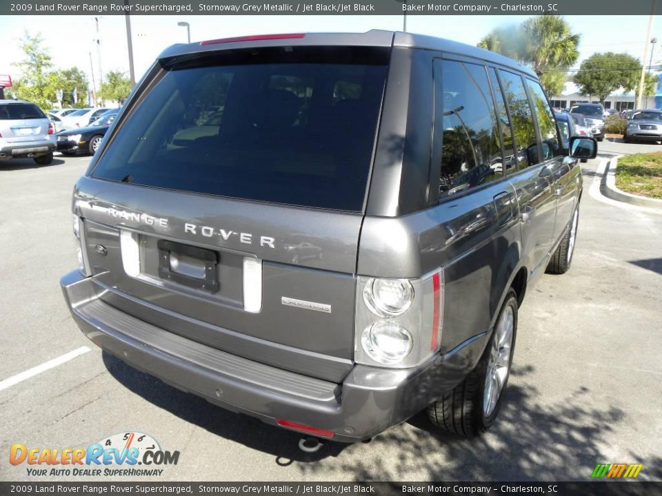 2009 Land Rover Range Rover Supercharged Stornoway Grey Metallic / Jet Black/Jet Black Photo #16
