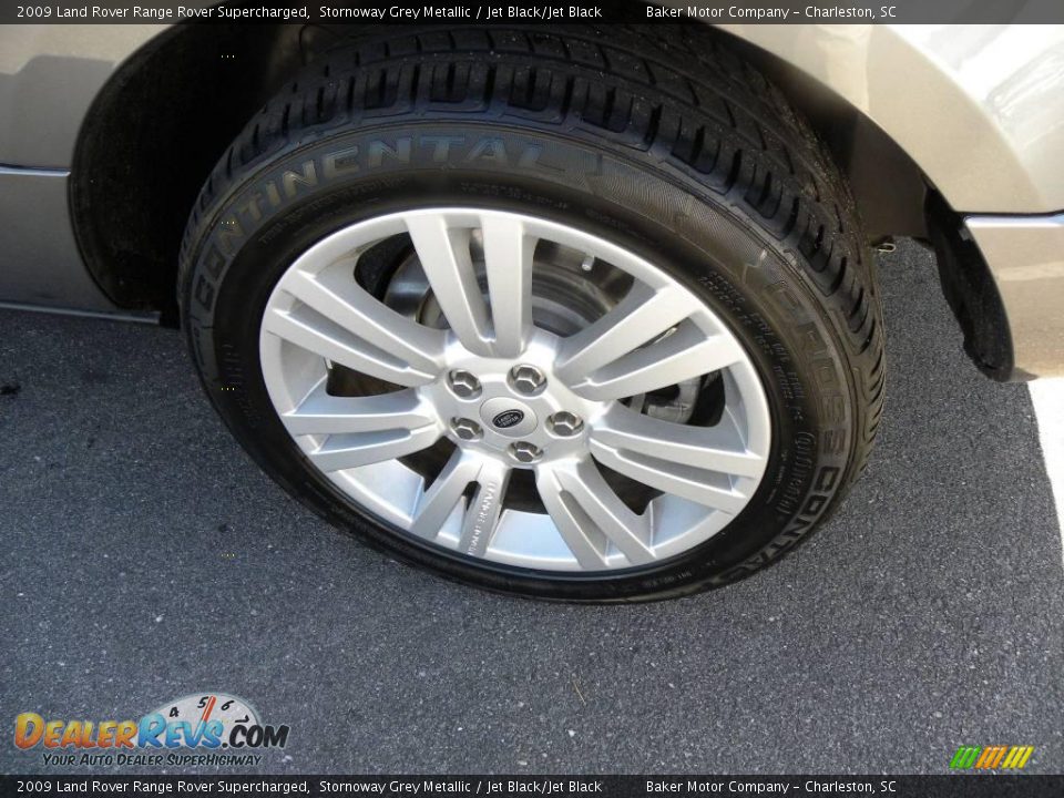 2009 Land Rover Range Rover Supercharged Stornoway Grey Metallic / Jet Black/Jet Black Photo #19