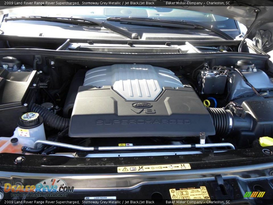 2009 Land Rover Range Rover Supercharged Stornoway Grey Metallic / Jet Black/Jet Black Photo #21
