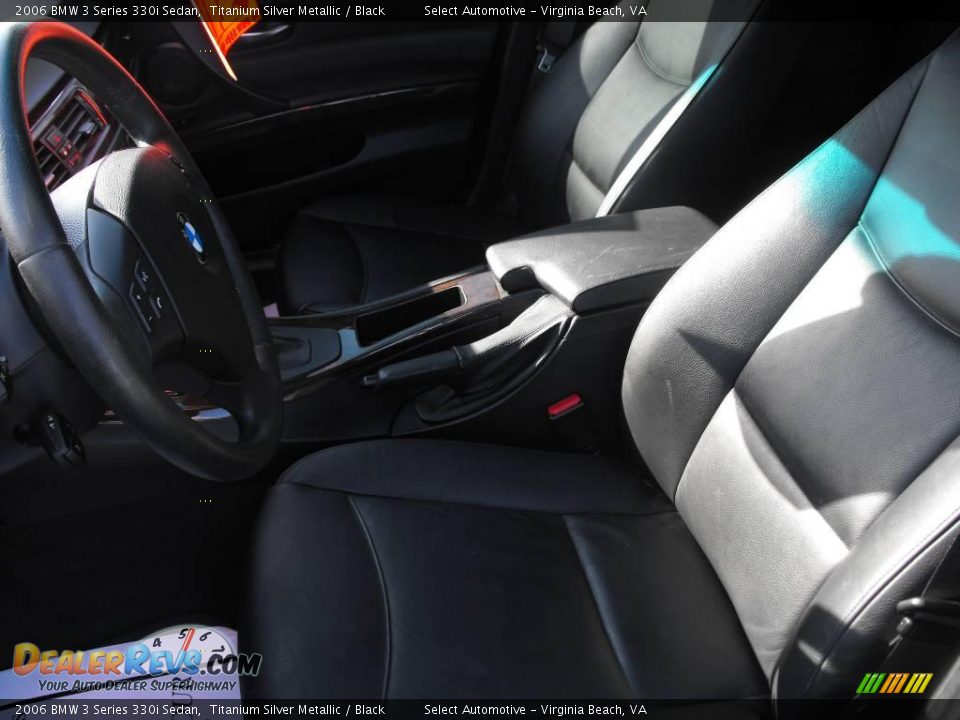 2006 BMW 3 Series 330i Sedan Titanium Silver Metallic / Black Photo #11