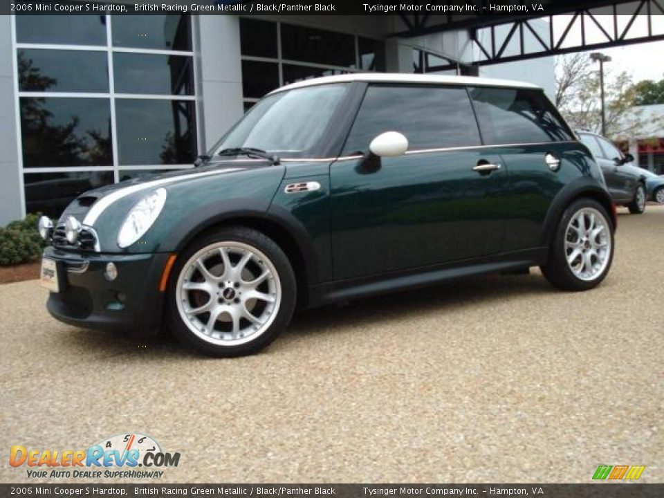 2006 Mini Cooper S Hardtop British Racing Green Metallic / Black/Panther Black Photo #2