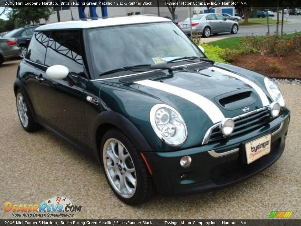 2006 Mini Cooper S Hardtop British Racing Green Metallic / Black/Panther Black Photo #6