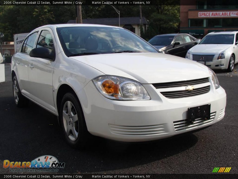 2006 Chevrolet Cobalt LS Sedan Summit White / Gray Photo #3