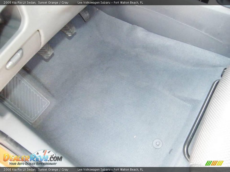 2008 Kia Rio LX Sedan Sunset Orange / Gray Photo #16