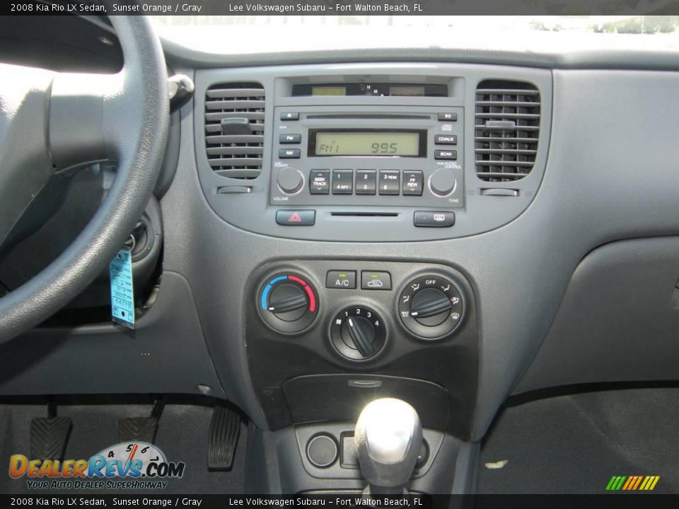 2008 Kia Rio LX Sedan Sunset Orange / Gray Photo #20