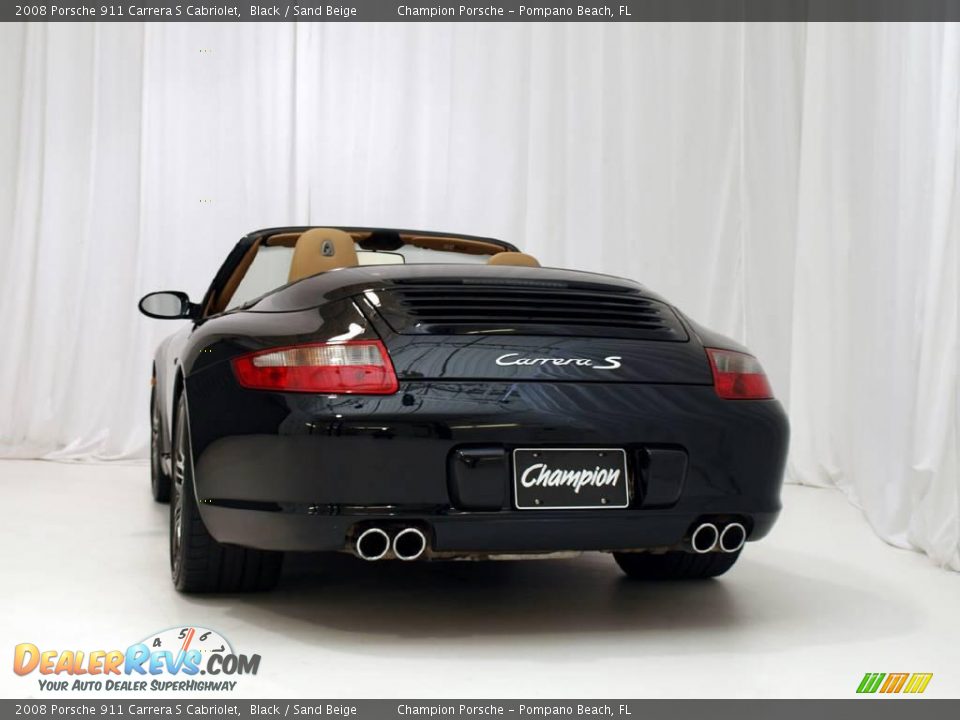 2008 Porsche 911 Carrera S Cabriolet Black / Sand Beige Photo #5