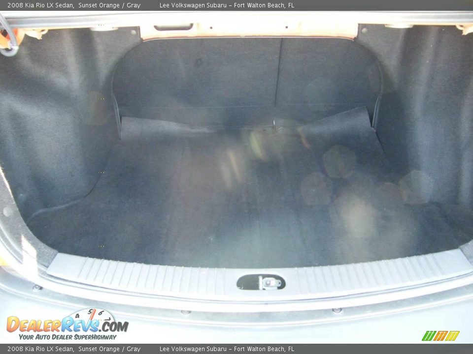2008 Kia Rio LX Sedan Sunset Orange / Gray Photo #24