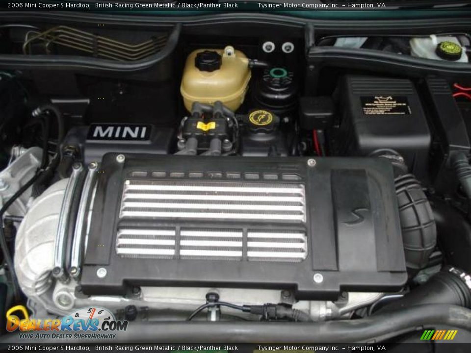 2006 Mini Cooper S Hardtop British Racing Green Metallic / Black/Panther Black Photo #20