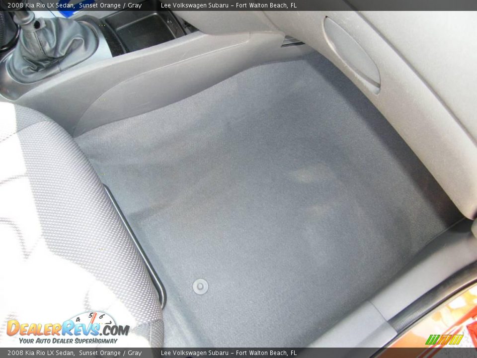 2008 Kia Rio LX Sedan Sunset Orange / Gray Photo #28