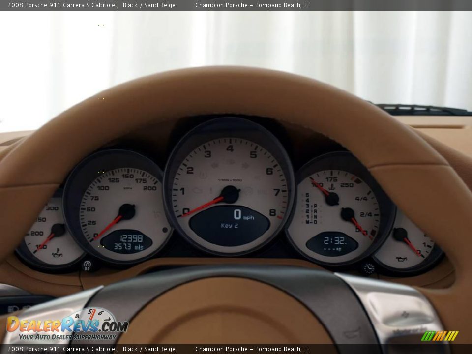 2008 Porsche 911 Carrera S Cabriolet Black / Sand Beige Photo #14