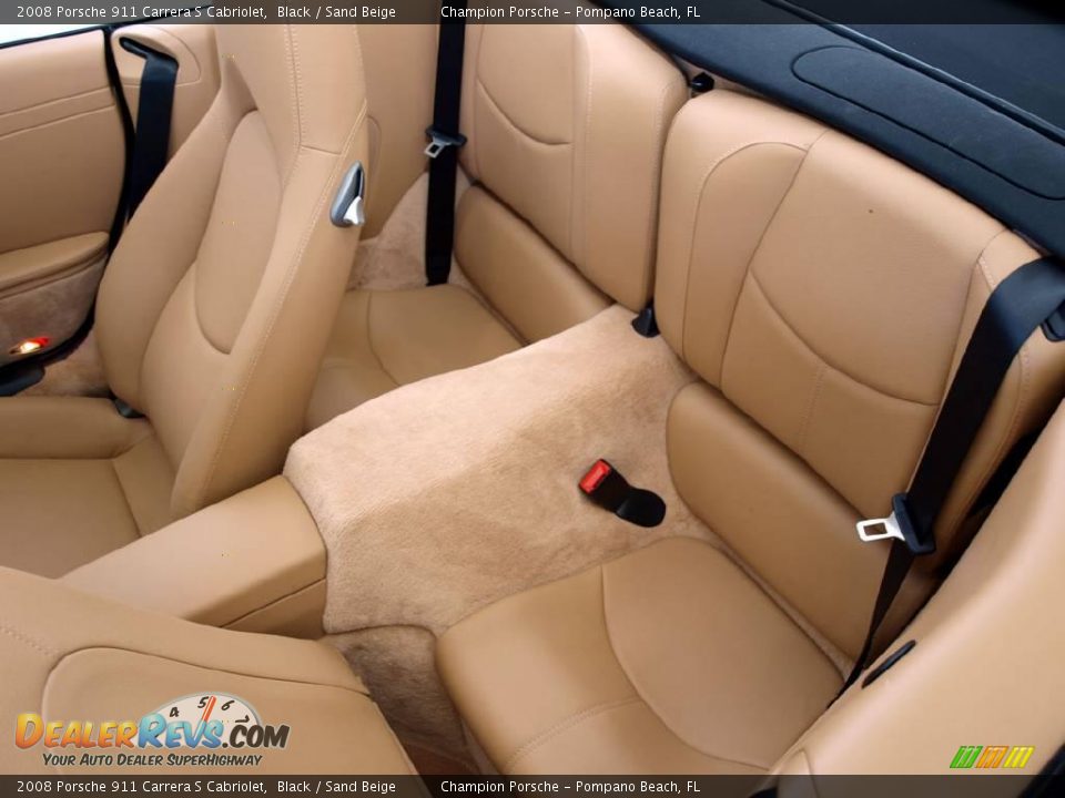 2008 Porsche 911 Carrera S Cabriolet Black / Sand Beige Photo #15
