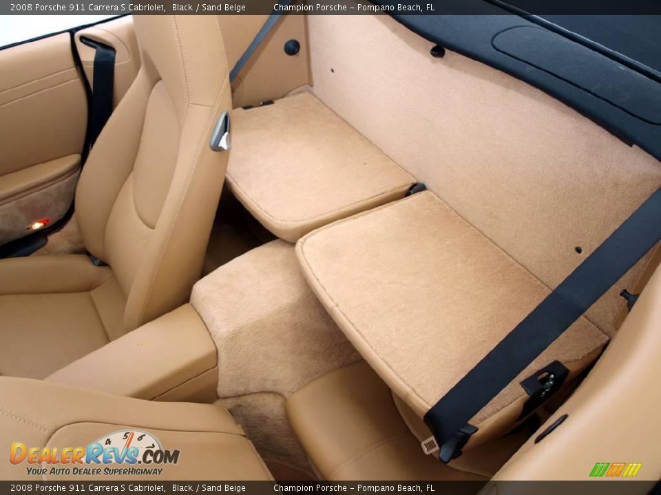 2008 Porsche 911 Carrera S Cabriolet Black / Sand Beige Photo #16