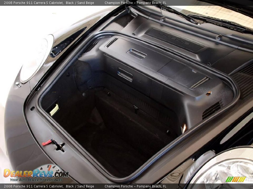 2008 Porsche 911 Carrera S Cabriolet Black / Sand Beige Photo #17