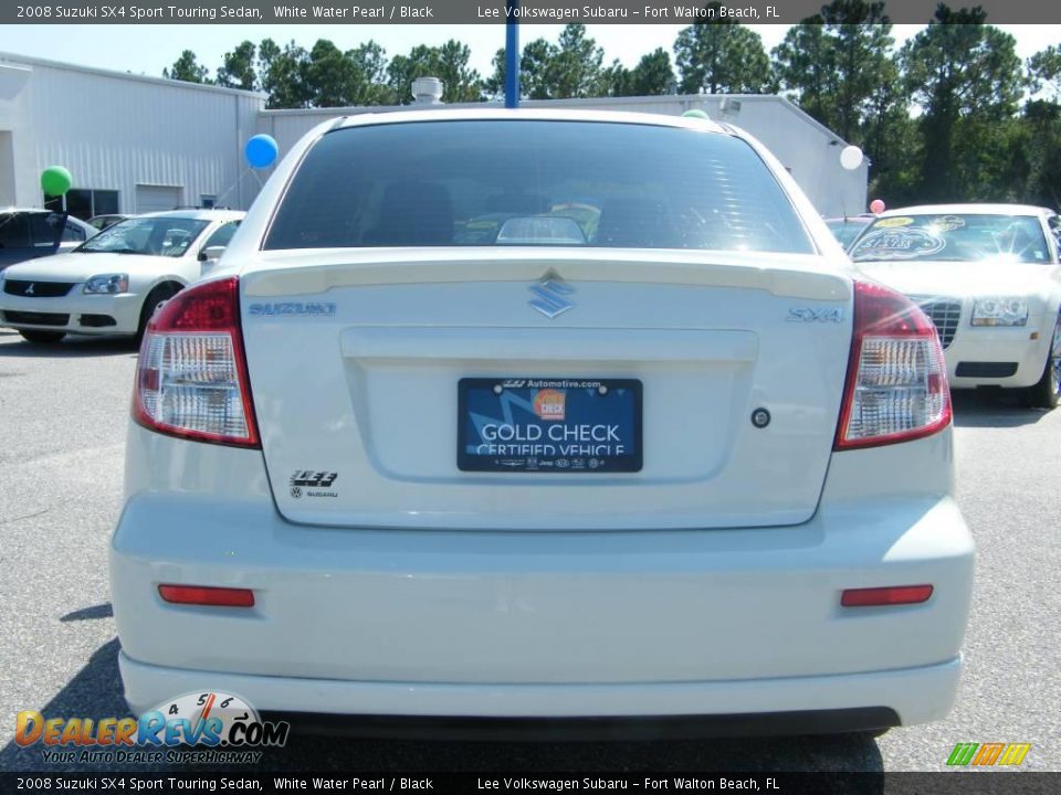 2008 Suzuki SX4 Sport Touring Sedan White Water Pearl / Black Photo #4