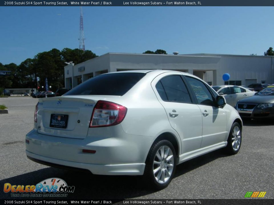 2008 Suzuki SX4 Sport Touring Sedan White Water Pearl / Black Photo #5